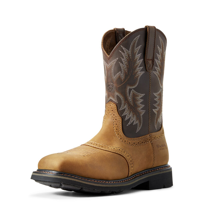 Ariat Arbeitsschuhe Herren - Sierra Wide Square Toe Steel Toe Braun ( EOMQN-9630 )